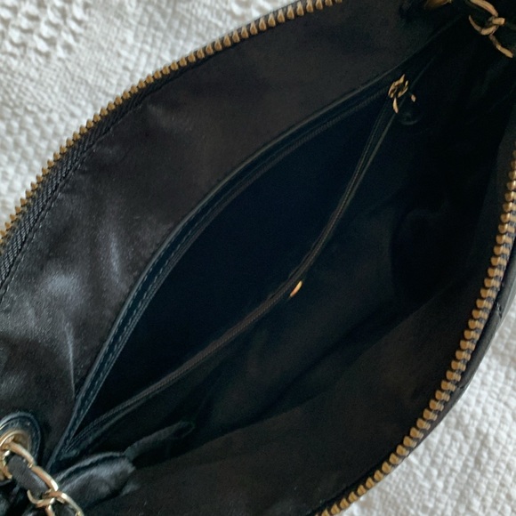 Donna Karen Quilted Leather Chain Strap Purse - Picture 7 of 13